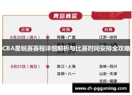 CBA星锐赛赛程详细解析与比赛时间安排全攻略