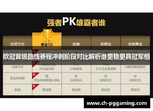 欧冠晋级路线赛程冲刺阶段对比解析谁更稳更具冠军相